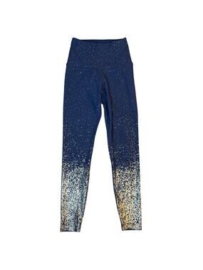 Beyond Yoga Leggings Alloy Ombre High Rise Midi Navy Gold Women's Size XSmall